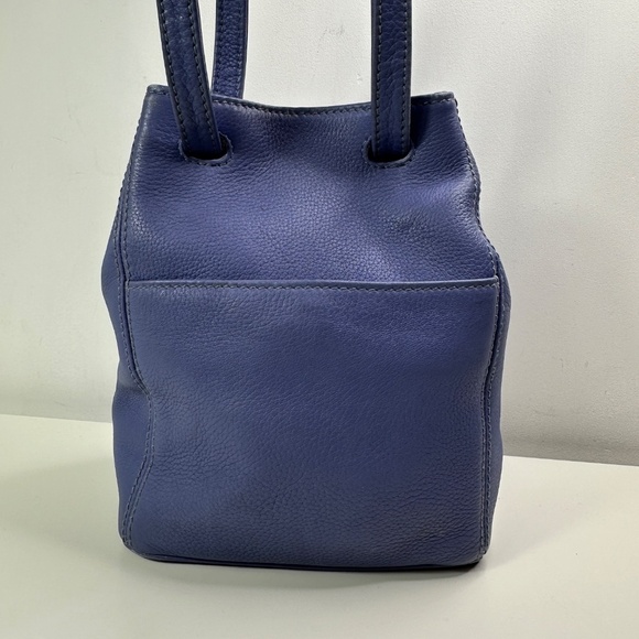 Coach Vintage - Sonoma 2-Handle Bucket Bag 4923, Pebbled - Periwinkle, USA 90s - Picture 6 of 14